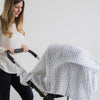Muslin Swaddle 3-Pack, Pajama Gown and Hat Gift Set - Heathered Denim, Newborn