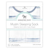Sister Brand - Amazing Baby - Muslin Non-Weighted zzZipMe Sack - Denim Brushstrokes
