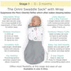 Sister Brand - Amazing Baby - Omni Swaddle Sack with Wrap -  Arms Up Sleeves & Mitten Cuffs, Pink Stripes
