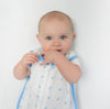 Sister Brand - Amazing Baby - Muslin Non-Weighted zzZipMe Sack - On The Dot, Blue
