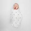 Sister Brand - Amazing Baby - Muslin Swaddle Blanket - Little Feather