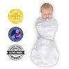 Sister Brand - Amazing Baby - Omni Swaddle Sack with Wrap -  Arms Up Sleeves & Mitten Cuffs, Sterling Confetti