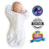 Sister Brand - Amazing Baby - Transitional Swaddle Sack  - Arms Up 1/2-Length Sleeves & Mitten Cuffs, Sterling Confetti
