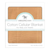 Sister Brand - Amazing Baby - Cotton Cellular Blanket, Butterum
