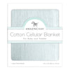 Sister Brand - Amazing Baby - Cotton Cellular Blanket, Soft Blue