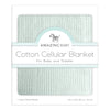 Sister Brand - Amazing Baby - Cotton Cellular Blanket, Soft SeaCrystal