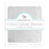 Sister Brand - Amazing Baby - Cotton Cellular Blanket, Soft Sterling