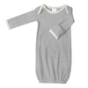 Cotton Knit Pajama Gown - Heathered Gray