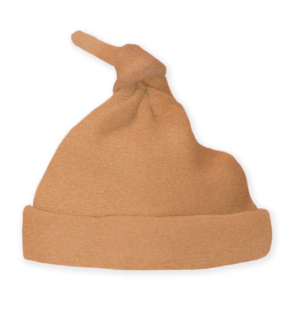 Cotton Knit Hat - Heathered Butterum