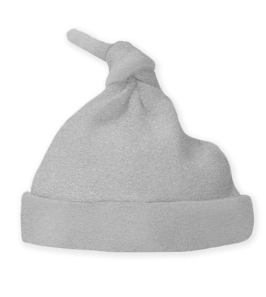 Cotton Knit Hat - Heathered Gray