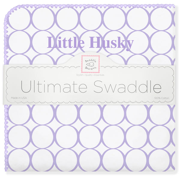 Ultimate Swaddle Blanket - Little Husky, Lavender