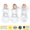 Omni Swaddle Sack with Wrap - Arms Up Sleeves & Mitten Cuffs, Tiny Arrows, Soft Black