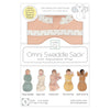 Omni Swaddle Sack with Wrap -  Arms Up Sleeves & Mitten Cuffs, Heathered Peach Blush with Polka Dot Trim