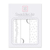 SwaddleLite - Bubbly, Soft Black Pearl on White