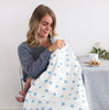 Ultimate Swaddle Blanket - Little Chickies, True Blue