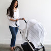 SwaddleLite - Bubbly, Soft Black Pearl on White