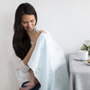 SwaddleLite - Bubbly, Soft Black Pearl on White