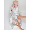 Cotton Flannel Non-Weighted zzZipMe Sack - Triplets Paisley, Pastel Pink Trim