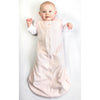 Baby Velvet Soft Fleece Non-Weighted zzZipMe Sack Set - Pastel Blue, Mocha + Tiny Triangle Pajama Gown
