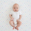 Marquisette Swaddle Blanket - Peace. Love. Swaddle, Very Berry