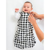 Cozy Non-Weighted zzZipMe Sack - Black Puppytooth, Black