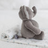 Ultimate Swaddle and Plush Toy Set - Elephants and Chickies + Baby Elephant, Pastel Yellow