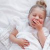 Muslin Luxe Blanket - 4-Layers of Incredibly Soft Muslin - Great for Toddler and Young Child, Reversible Design - Goodnight Sterling