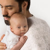 Muslin Swaddle Single - Dotted Scallops - Grays with Touch of Silver Shimmer