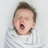 Muslin Swaddle Single - Watercolor Denim i Exclaim !