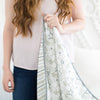 Muslin Luxe Blanket - 4-Layers of Incredibly Soft Muslin - Great for Toddler and Young Child, Reversible Design - Green Woodland