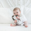 Ultimate Swaddle and Plush Toy Set - Black Pearl Mod Circles + Baby Zebra