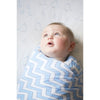SwaddleDuo - Geo Floral Chevron (Set of 2), Blue