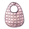 Baby Bib - Brown Mod Circles, Pastel Pink - Personalize It
