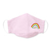 Kids Face Mask, 3-Layer Cotton Chambray, Rainbow