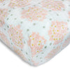 Muslin Fitted Crib Sheet - Heavenly Floral Shimmer, Pink