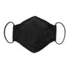 Adult Cloth Face Mask, 3-Layer Cotton Chambray, Black, 100 Pack