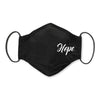 3-Layer Woven Cotton Chambray Face Mask, Black - Hope