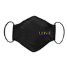 3-Layer Woven Cotton Chambray Face Mask, Pink, Rainbow Love