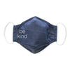 3-Layer Woven Cotton Chambray Face Mask, Pink - Be Kind