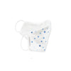 Kids Face Mask, 2-Layer Cotton Flannel, Playful Dots, Blue - Child Size, Made in USA, 10 Pack