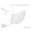 2-Layer Woven Soft Brushed Cotton Face Mask, Little Dots, Sterling & Pastel Blue, Made in USA - SPECIAL Price