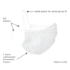 2-Layer Woven Soft Brushed Cotton Face Mask, Polka Dots, Sterling, Made in USA - 10 Pack