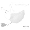 2-Layer Woven Soft Brushed Cotton Face Mask, White, Made in USA - SPECIAL Price