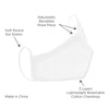 3-Layer Woven Cotton Chambray Face Mask, Vaxxed & Masked to Protect the Kids