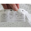 Muslin Swaddle Single - Tiny Triangles - Soft Black, Grays with Touch of Silver Shimmer