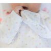 Cotton Knit Pajama Gown - Tiny Triangles Shimmer, Pink