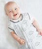 Muslin Non-Weighted zzZipMe Sack  - Hedgehog, Soft Black