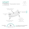SmartNappy Disposable Inserts for Hybrid Cloth Diaper Cover, 3 boxes - Value Pack