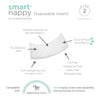 SmartNappy Disposable Inserts for Hybrid Cloth Diaper Cover, 3 boxes - Value Pack