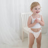 SmartNappy Cotton Muslin NextGen Hybrid Reusable Cloth Diaper Cover + 1 Reusable Insert + 1 Reusable Booster - Soft Pink